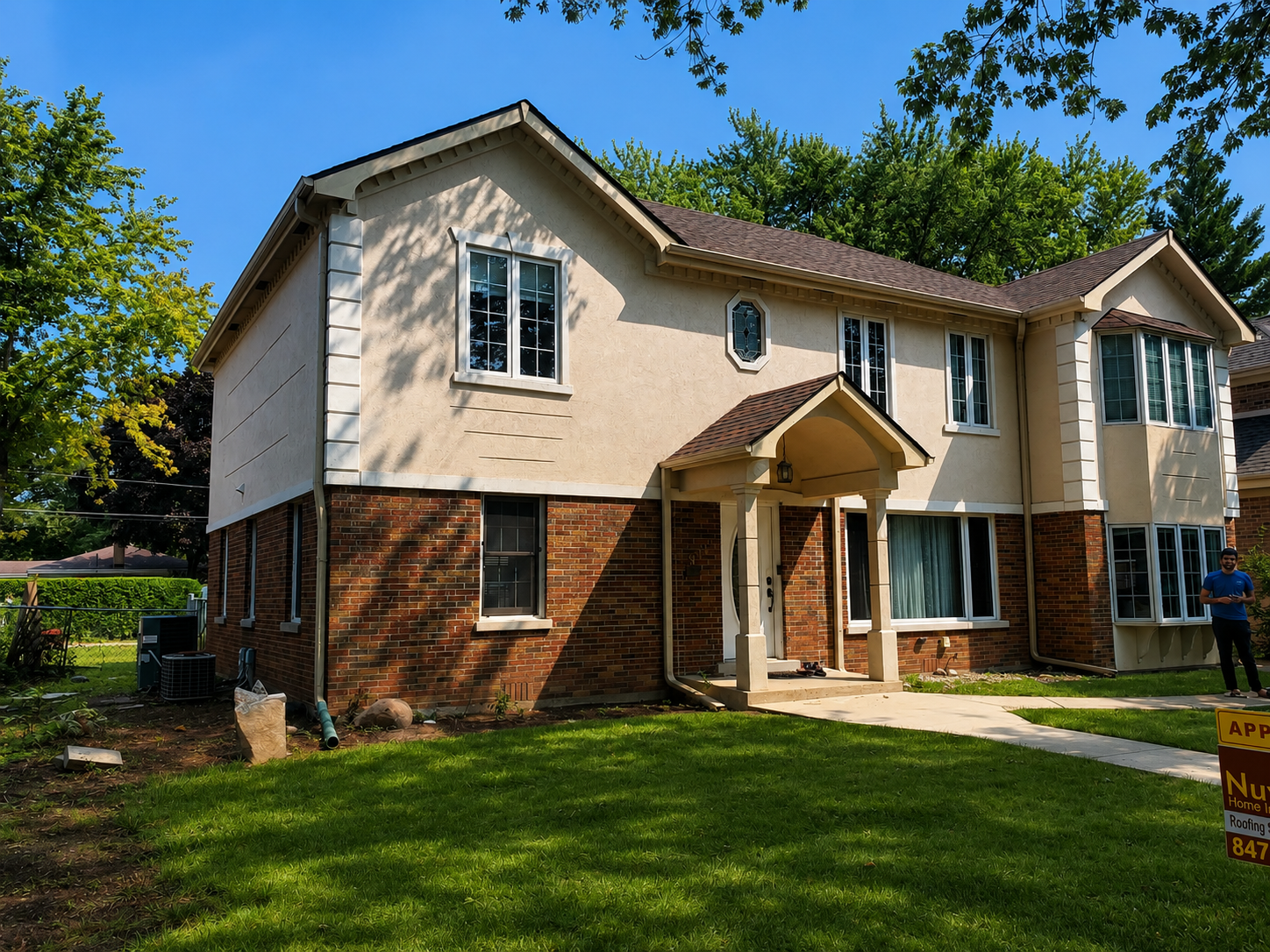Before exterior painting project in Elgin Illinois